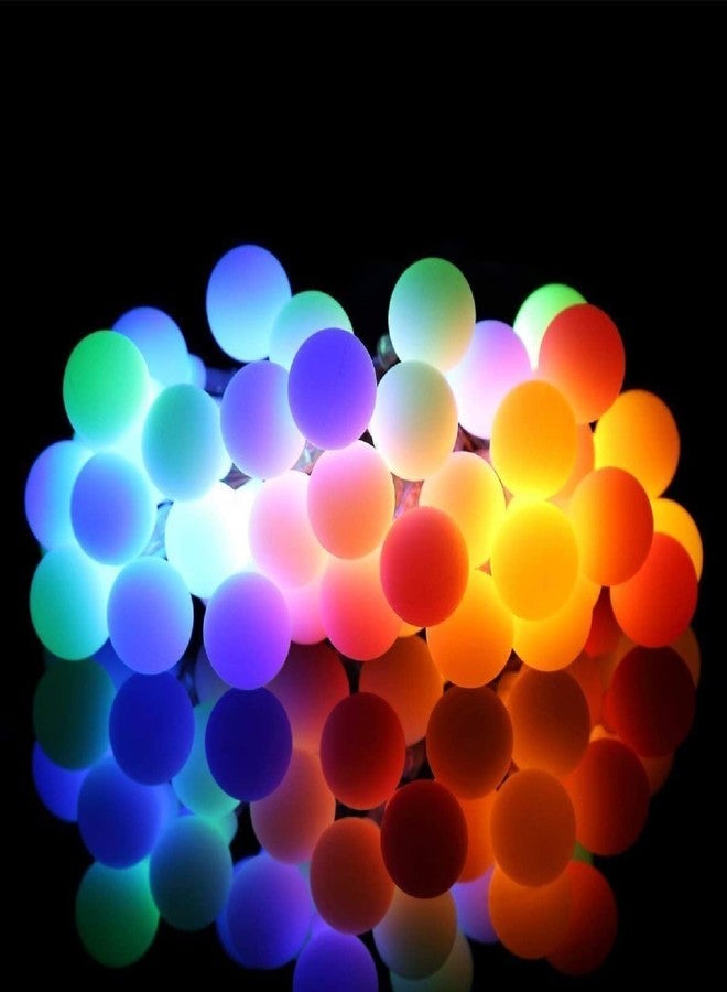 Litehom أضواء زينة لايت هوم بطول 3 أمتار و16 مصباح LED، أضواء خرافية تعمل بالكهرباء، أضواء زينة منزلية لعيد ديوالي وعيد الميلاد (16 كرة LED متعددة الألوان) - Image 1